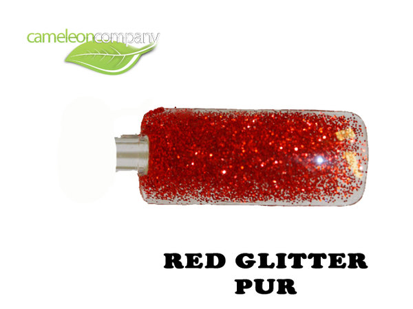 Acryl Powder Pur Glitter Red 4
