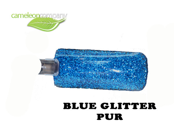 Acryl Powder Pur Glitter Blau 5