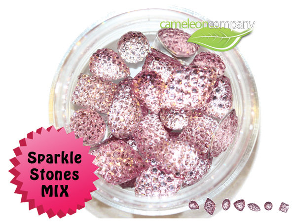 Sparkle Stones  MIX Rosa