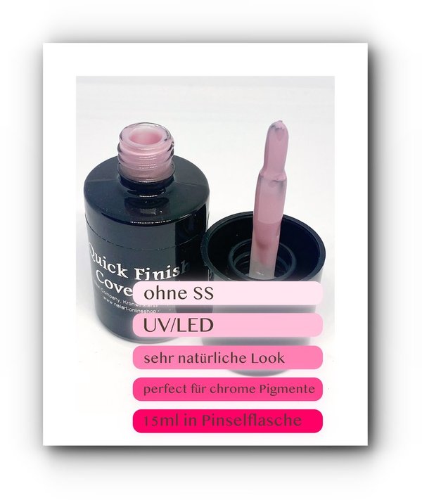 10ml Quick Finish Cover UV Gel (Pinselflasche)